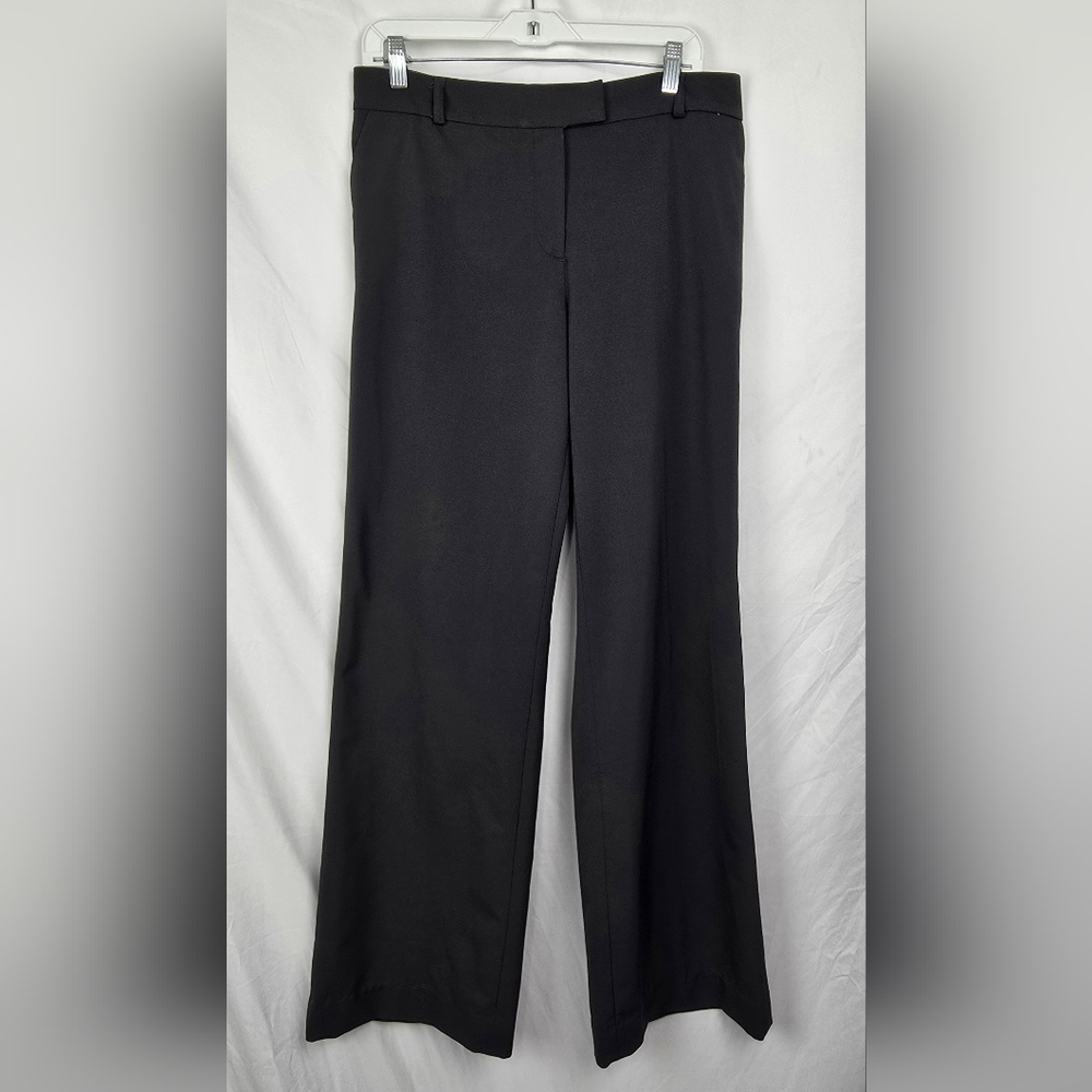 Dismero Italian Made Gray Wide Leg Designer Minimalist Trouser Pants sz 10